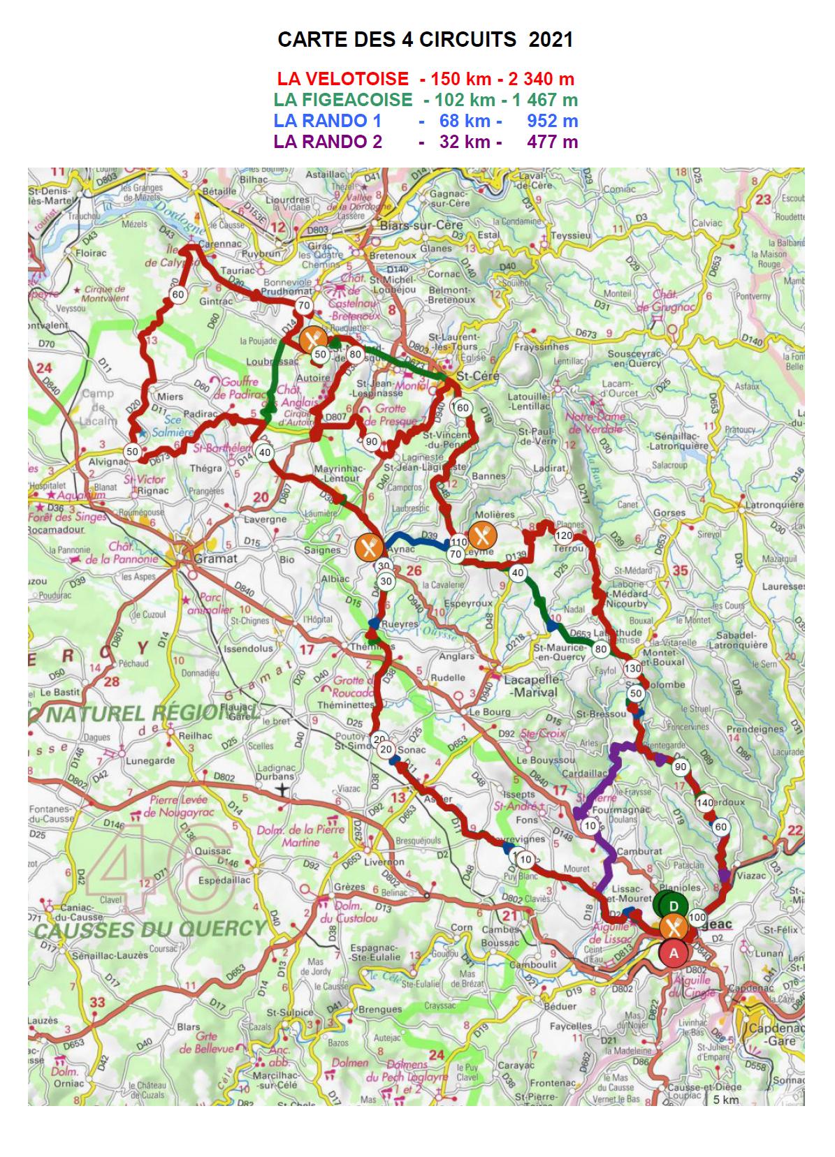 Carte 4 Circuits 2021